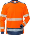 Fristads Vis Langærmet Tee Shirt 7724 Orange Marine Str - Shirt  - 7322302661943