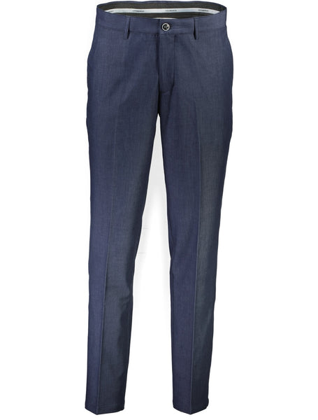 Dark Blue Melan Lindbergh Superflex Pants Combi Suit Kort Model - Lindbergh Jeans - 5714399620125