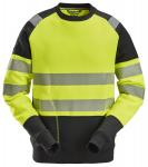 Sort Snickers Vis Sweatee Shirt Str Gul - Shirt  - 7332515561145