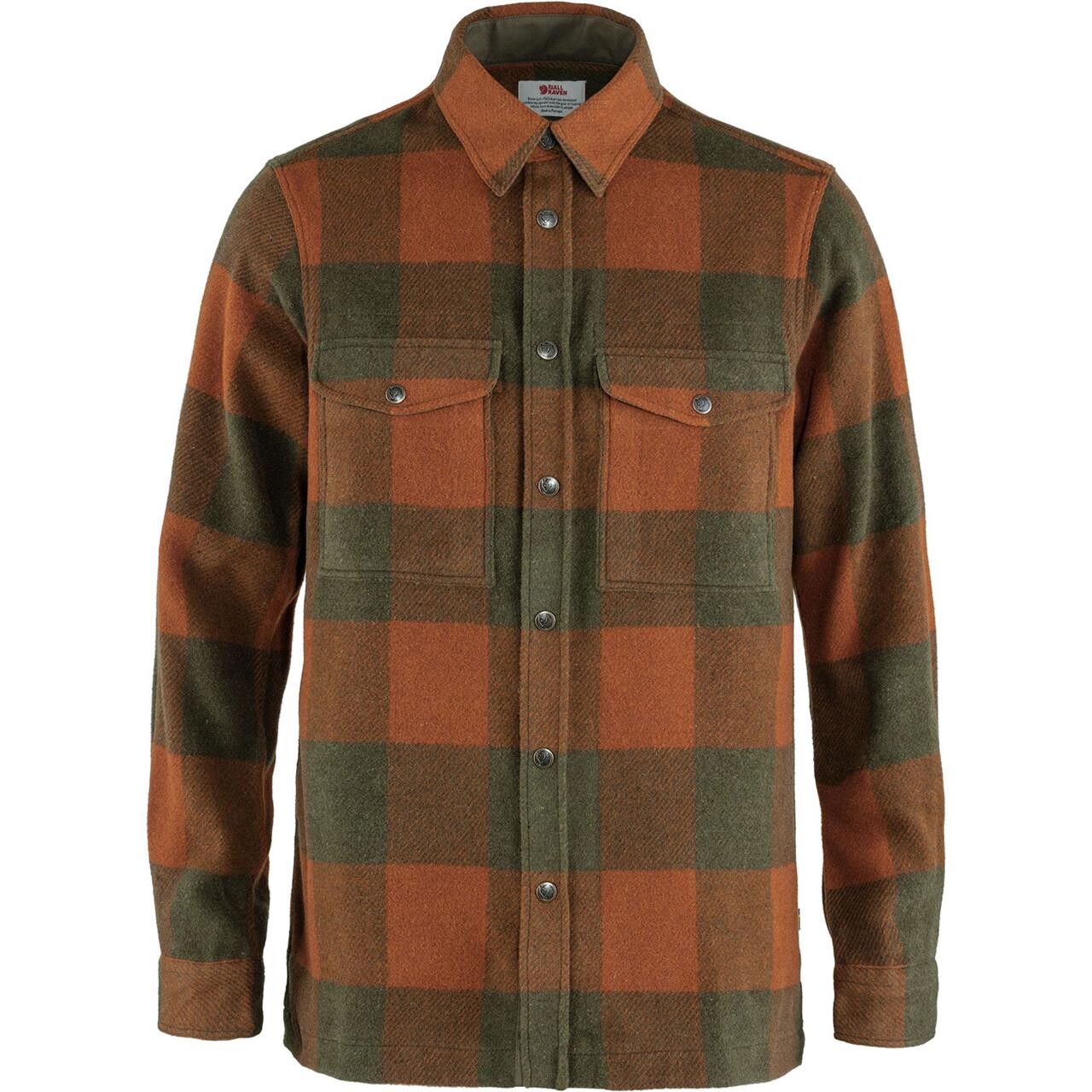 Grøn Fjallraven Mens Canada Shirt Autumn Leaf Laurel Grn 215 625 - Fjällräven Shirt  - 7323450730529