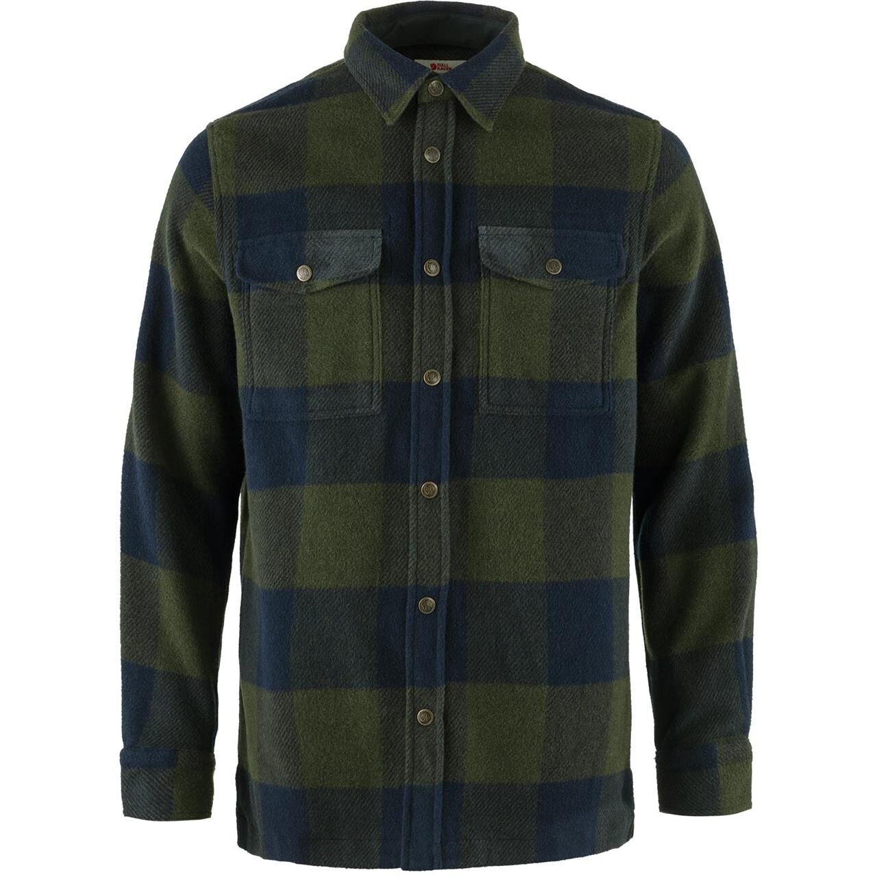 Grøn Fjallraven Mens Canada Shirt Deep Forest Dark Navy 662 555 - Fjällräven Shirt  - 7323450935030