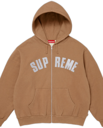 Supreme Arc Thermal Lined Zip Hooded Sweatee Shirt Light Brown - Supreme Shirt  - None