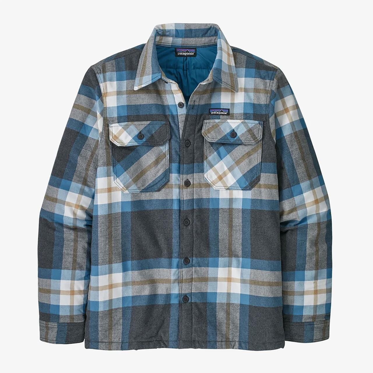 Sort Patagonia Mens Ins Org Fjord Flannel Shirt Forestry: Ink Black - Patagonia Shirt - 195699136205