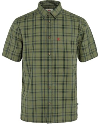 Grøn Fjallraven Mens Vik Lite Shirt Green Dark Navy 620 555 - Fjällräven Shirt  - 7323450864361