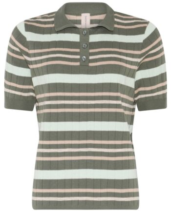 Grøn Skovhuus Kvinde Jane Polo Shirt Myrtle Green - Skovhuus Shirt  - 5711419496906