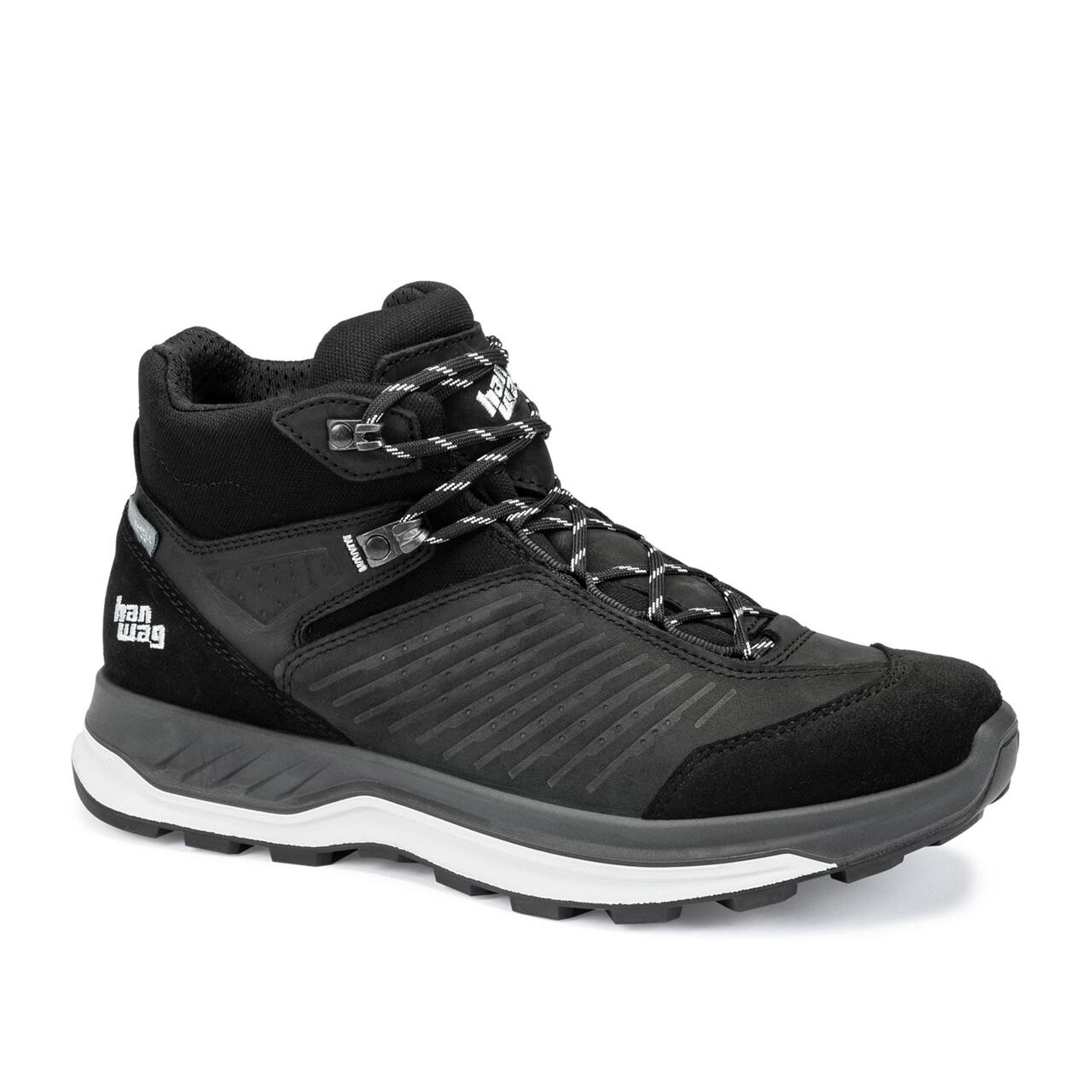 Sort Hanwag Mens Bluestrait Black Light Grey - Hanwag SkoSneaksers - 4047761510177