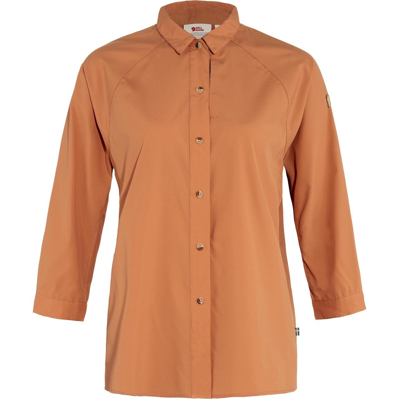 Brun (DESERT BR Fjallraven Womens Abisko Hike Shirt S2023 Model Brun Desert Brown 242 Medium - Fjällräven Shirt - 7323450855567