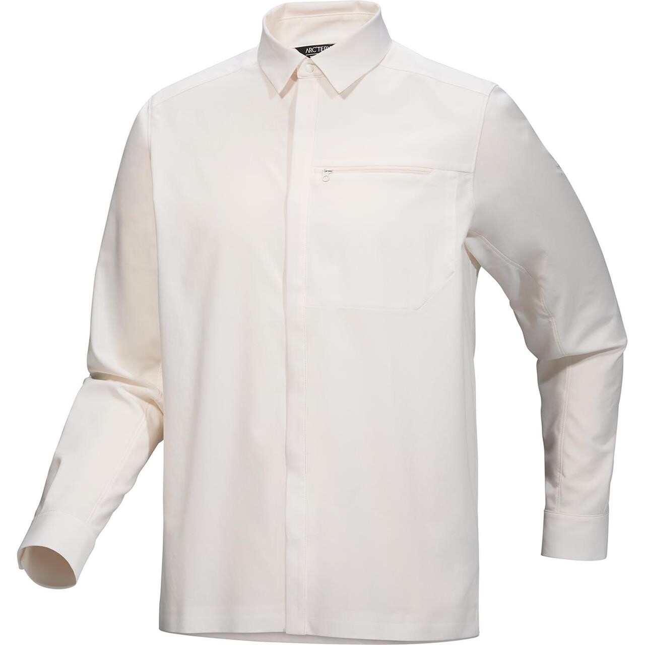 Hvid Arcteryx Mens Skyline Shirt Arctic Silk Large - Shirt - 623555804147