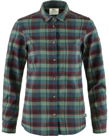 Grøn Fjallraven Womens Singi Fjall Shirt Rød Port Patina Green 357 614 Large - Fjällräven Shirt  - 7323450908126