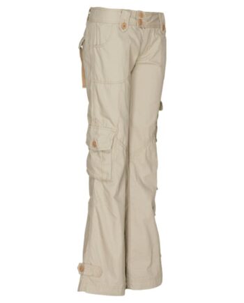 Beige Molecule Low Cut Combats Cargobukser Dame W27 - Molecule Jeans  - 5740032902136
