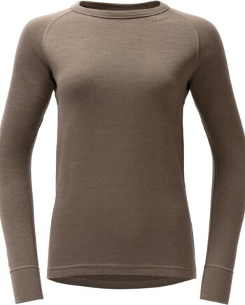 Brun (TARMAC) Devold Womens Expedition Merino 235 Shirt Brun Tarmac Large - Devold Shirt  - 7028567763599