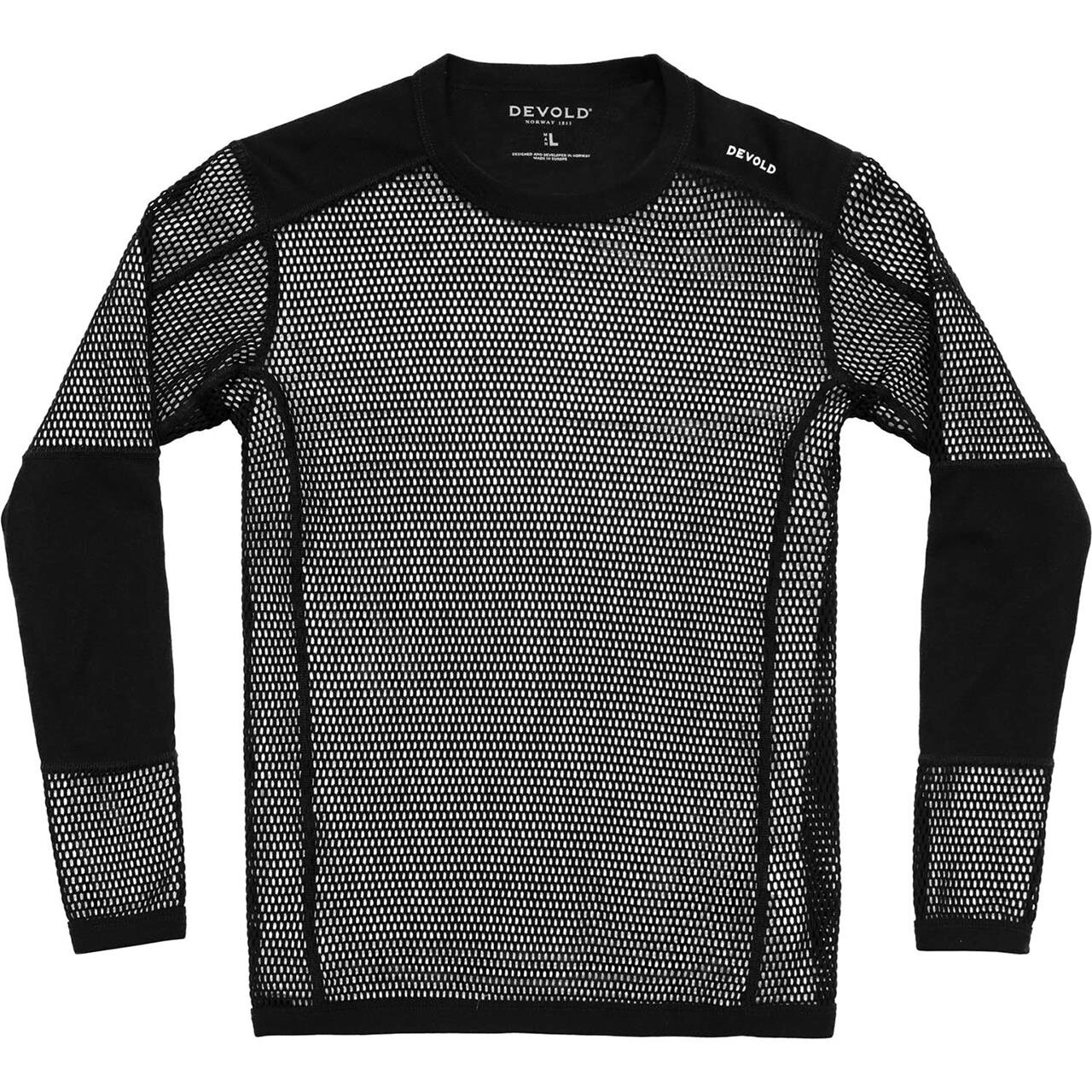 Sort Devold Mens Wool Mesh Pro Shirt Black - Devold Shirt - 7028567755242