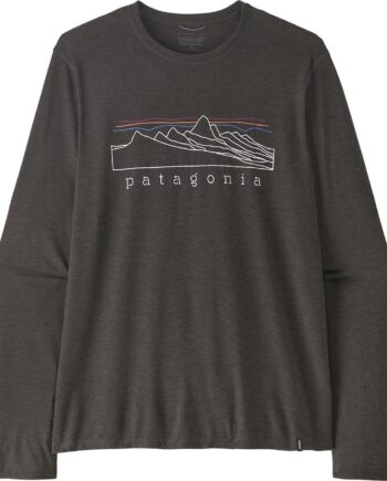 Sort Patagonia Mens Cap Cool Trail Shirt Stratapeaks Ink Black Large - Patagonia Shirt  - 199346526937