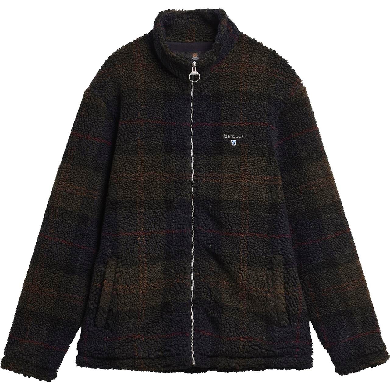 Barbour Mens Tartan Fleece Zip Through Sweatee Shirt - Barbour Shirt  - 5063669310403