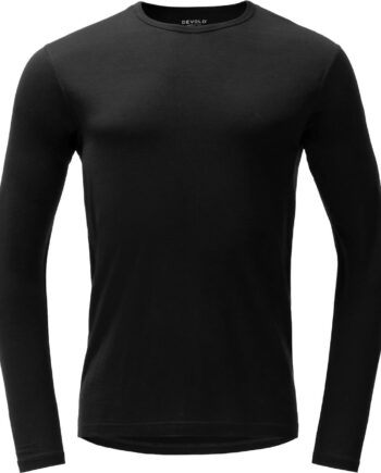 Sort Devold Mens Breeze Merino 150 Shirt Black Xxx Large - Devold Shirt  - 7028567752562