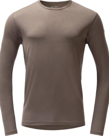 Brun (FALCON) Devold Mens Breeze Merino 150 Shirt Brun Falcon Large - Devold Shirt  - 7028567752463