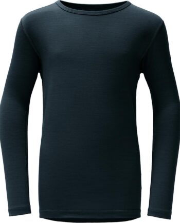Sort Devold Kids Breeze Plus Merino Shirt Ink - Devold Shirt  - 7028567766262