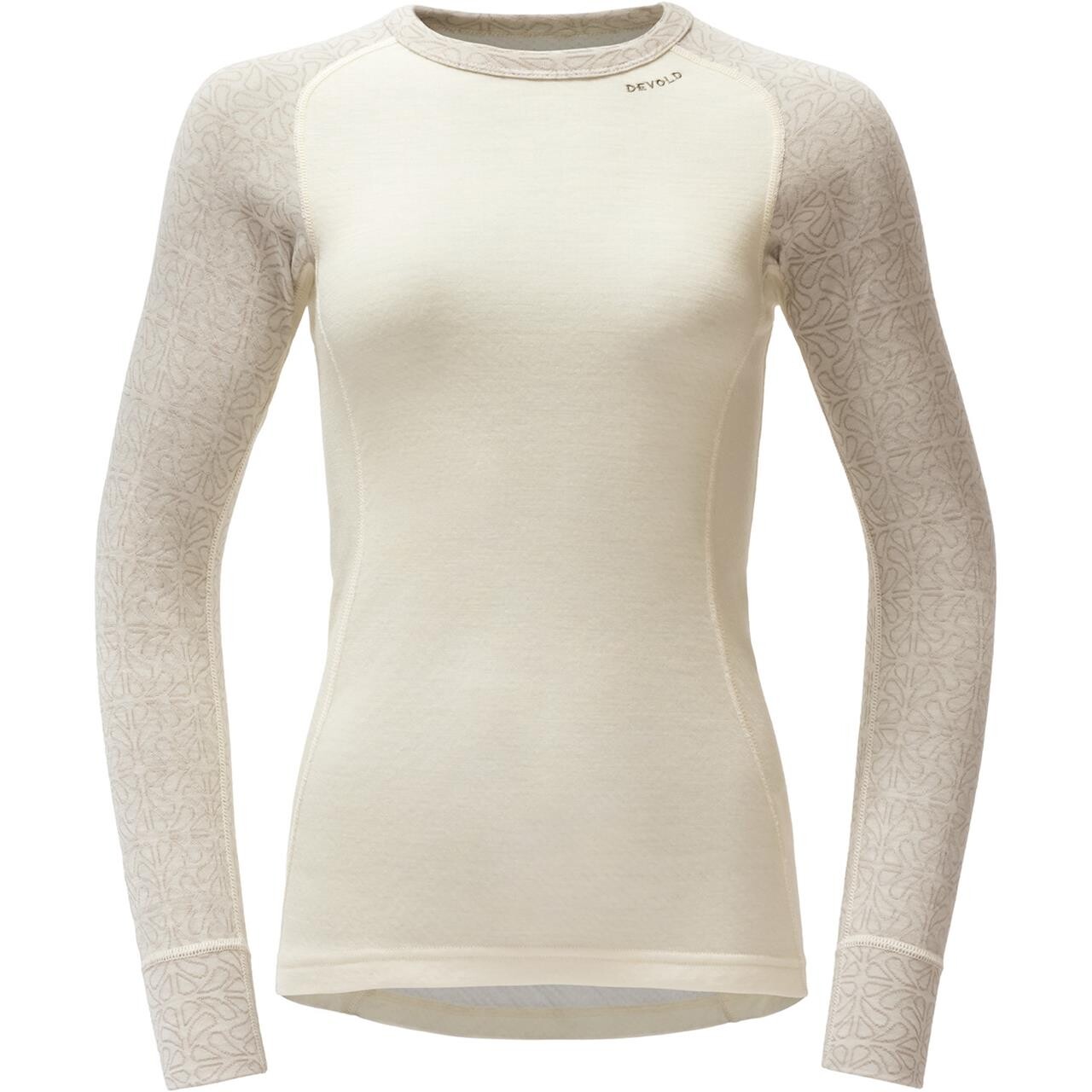 Hvid Devold Womens Duo Active Merino 205 Shirt Raw White Large - Devold Shirt - 7028567648605