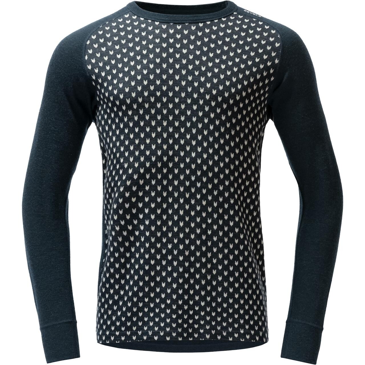 Hvid Devold Mens Signature Merino 230 Shirt Ink Offwhite Large - Devold Shirt - 7028567703380