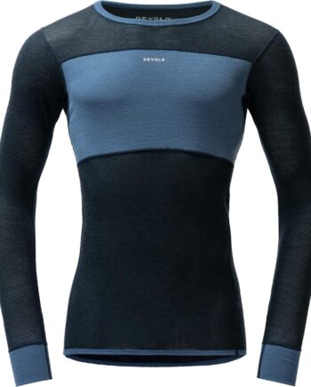 Blå (BERRY/INK) Devold Mens Wool Mesh 190 Shirt Blå Berry Ink Large - Devold Shirt  - 7028567754764