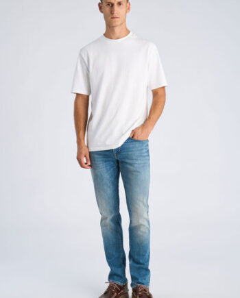 Heavy Wash Junk Luxe Tapered Fit Jeans - Junk De Luxe Jeans  - 5715789448404