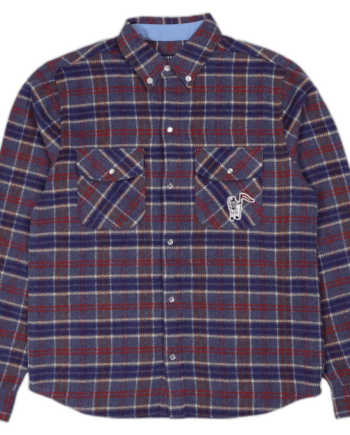Lilla Billionaire Boys Club Check Shirt Purple - Billionaire Shirt  - None