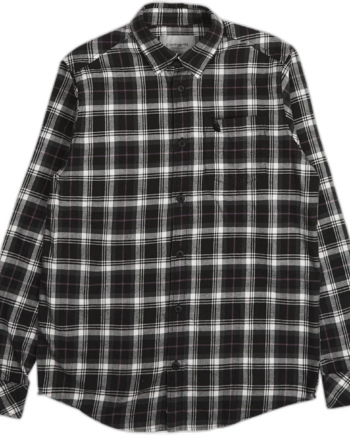 Sort Carhartt Wip Lermond Shirt Lermond Check Wax Black - Carhartt Shirt  - None