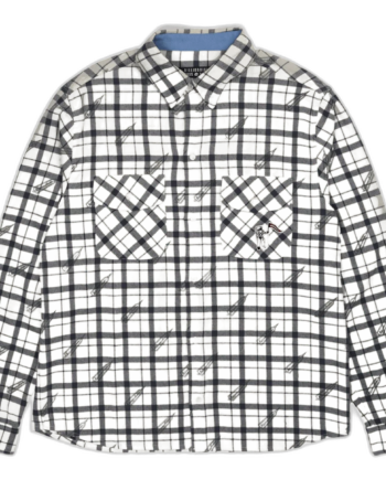 Hvid Billionaire Boys Club Printed Check Shirt Off White - Billionaire Shirt  - None