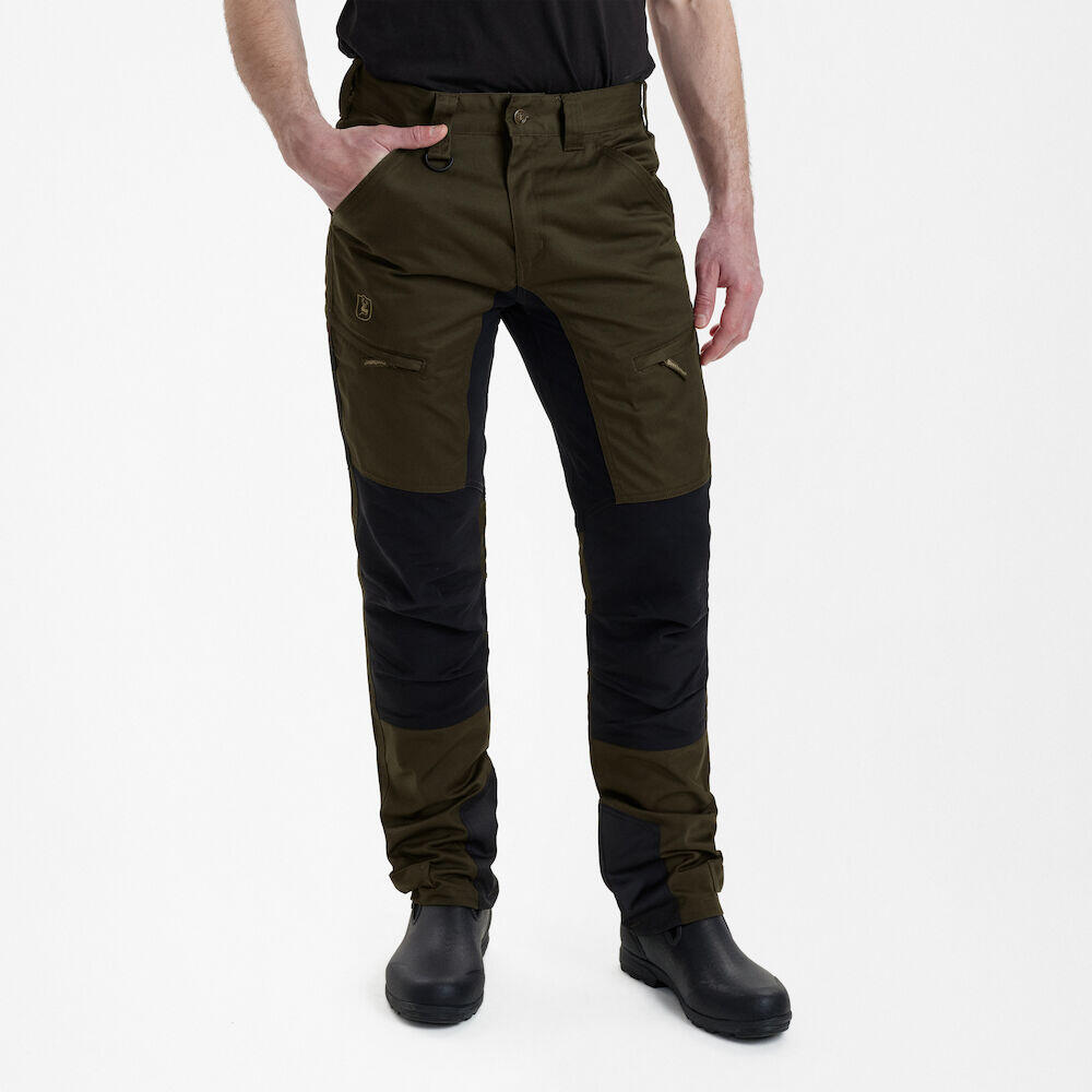 Grøn Rogaland Stretchbukser Med Kontrast - Deerhunter Jeans  - 5702827154366