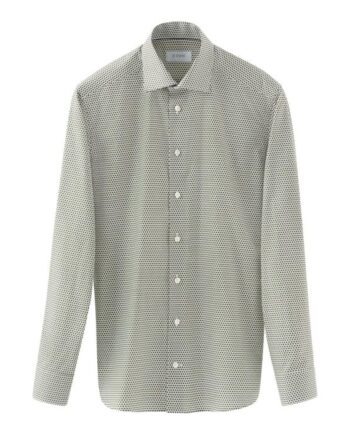 42 Micro Floral Signature Twill Shirt - Eton Shirt  - 7313583703996