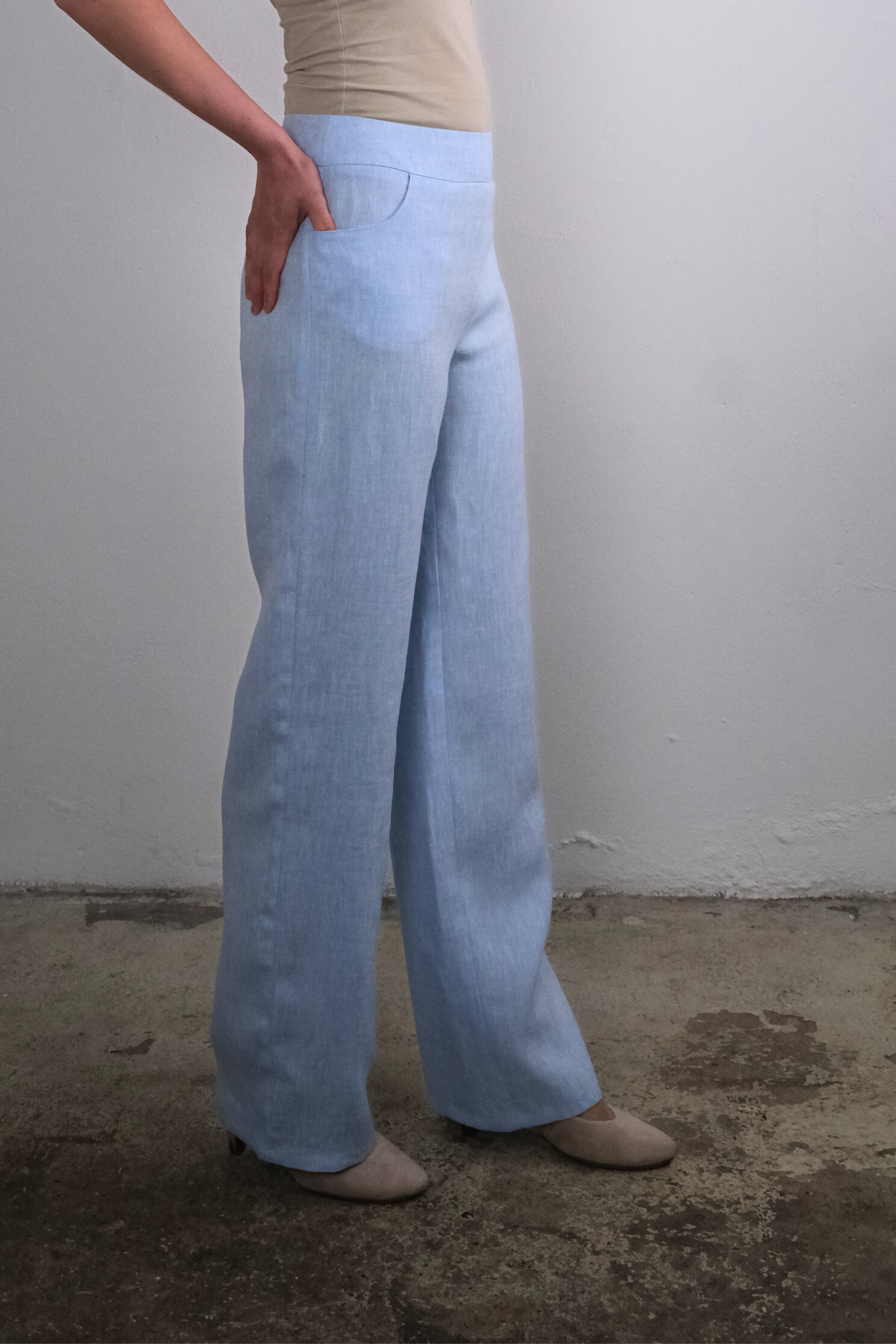 Havbrise HØr Bukser Klar Lyseblå - Parol Jeans