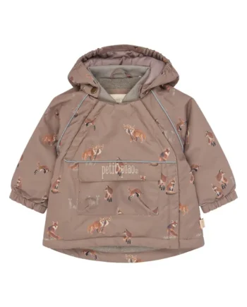 Petit Piao Dard Vinterjakke Fossil Fox Aop - Petit Piao Jeans  - 5715746104305