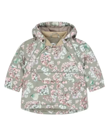 Petit Piao Dard Vinterjakke Shadow Hydranger Aop - Petit Piao Jeans  - 5715746104404