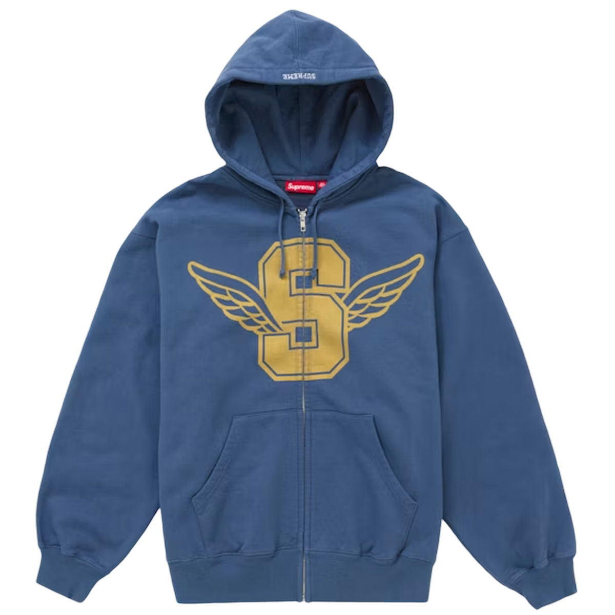 Supreme Wings Zip Hooded Sweatee Shirt Dark Blue - Supreme Shirt - 0888977230343