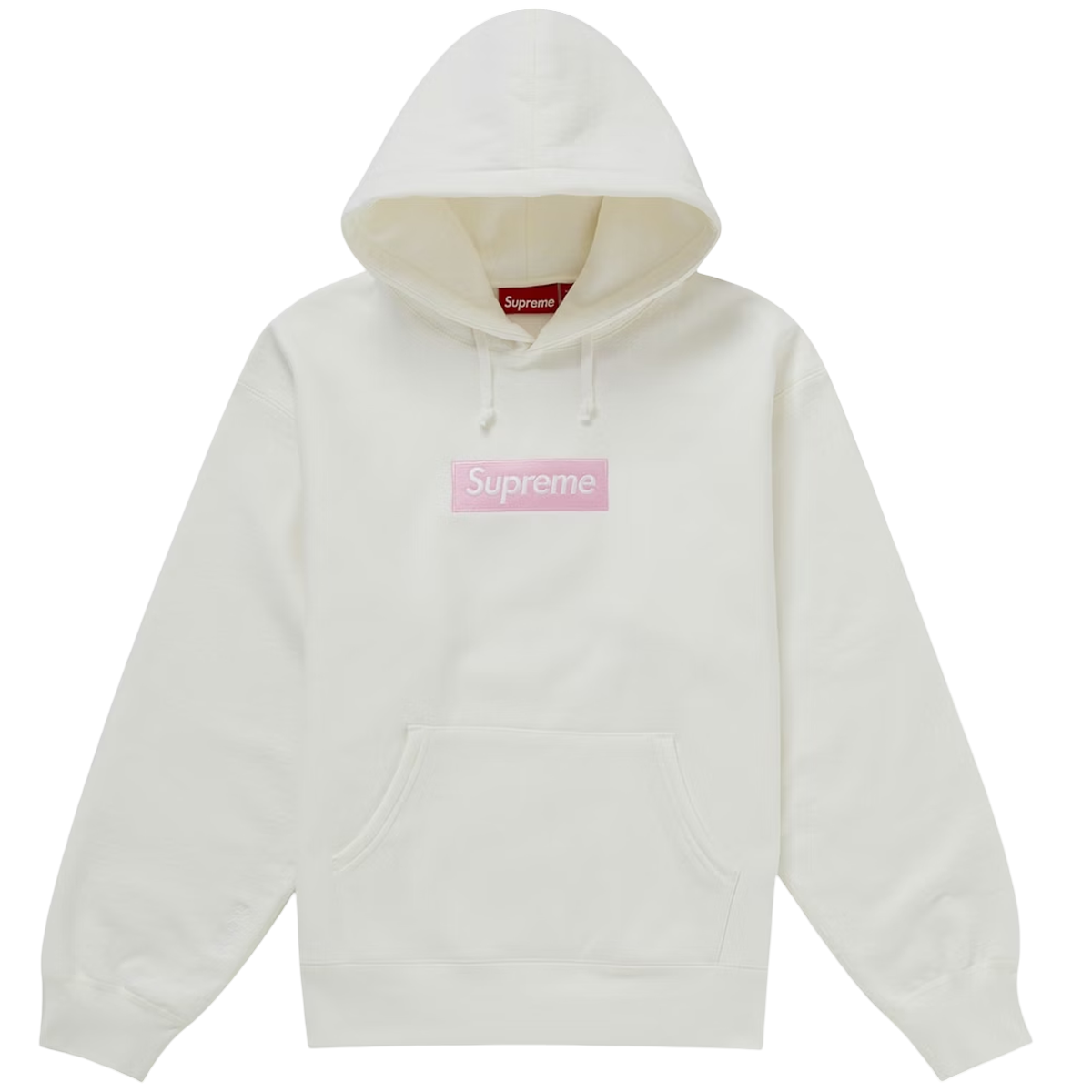 Hvid Supreme Box Logo Hooded Sweatee Shirt Fw25 White - Supreme Shirt  - 0888977374320