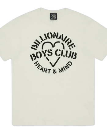 Hvid Billionaire Boys Club Heart & Mind Shirt Off White - Billionaire Shirt  - None