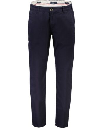Navy Bison Regular Fit Superflex Chinos Mørk Til Herre - Bison Jeans  - 5714398445262