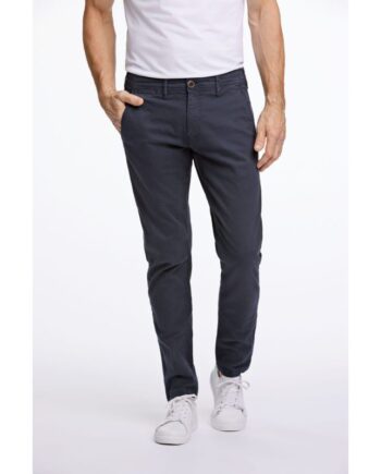 Blå Bison Regular Fit Superflex Chinos Mørke Til Herre Model 044006 - Bison Jeans  - 5714397053031