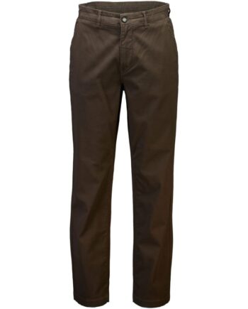 Brun Bison Regular Fit Superflex Chinos Mørke Deep Brown Til Herre - Bison Jeans  - 5715891666185