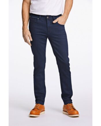 Blå Bison Tapered Fit Superflex Jeans Med Lommer Fine Blue Til Herre - Bison Jeans  - 5713227984897