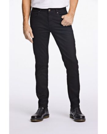 Sort Bison Tapered Fit Superflex Jeans Med Lommer Black Til Herre - Bison Jeans  - 5713640595779