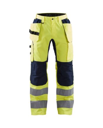 BlÅklder 1552 High Vis Buks Med Stretch High Vis Gul Marineblå Herre - BlÅklÄder Jeans  - 7330509546093