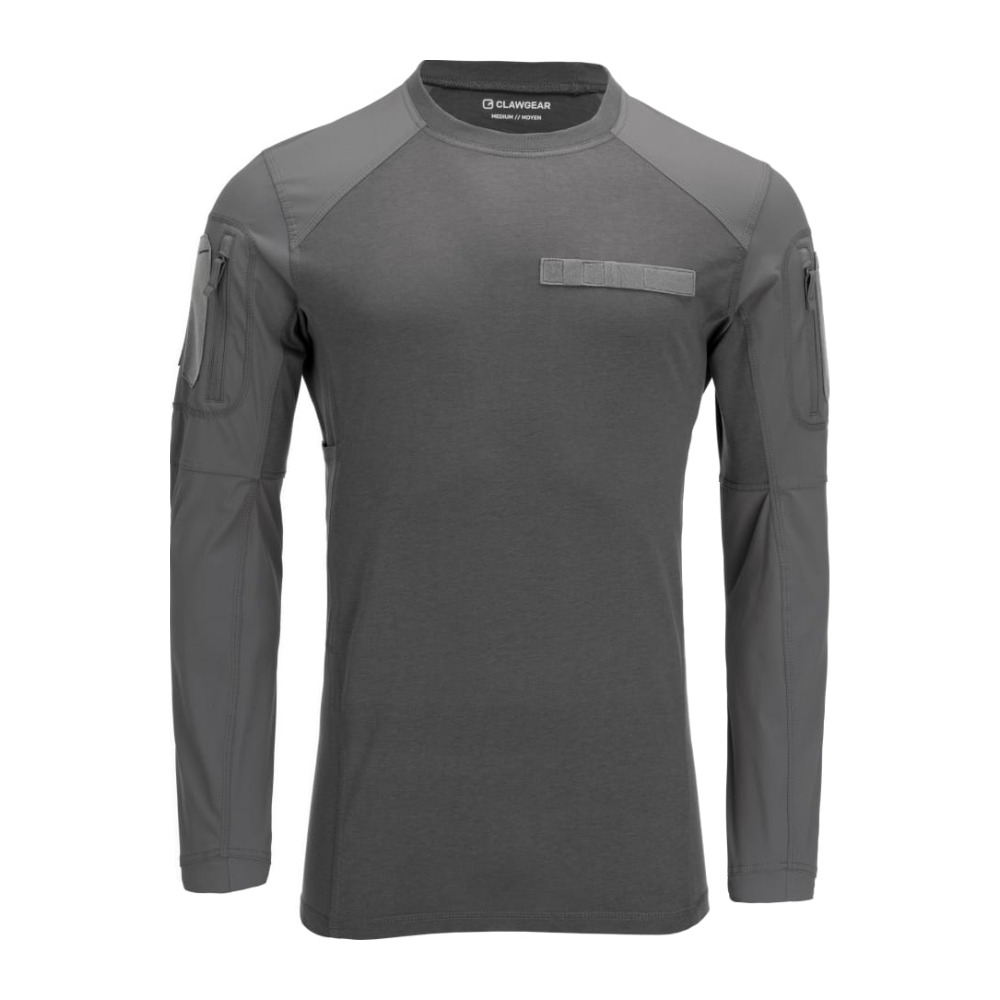Wolf Grey Clawgear Instructor Shirt Iii Langærmet Tee Shirt - Clawgear Shirt