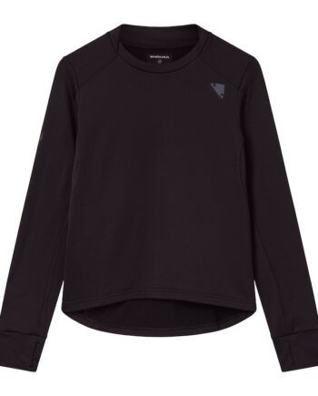 Sort Endura Alltrack Roam Fleece Sweatee Shirt Dame Str - Endura Shirt  - 5056578440750
