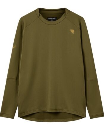 Grøn Endura Alltrack Roam Fleece Sweatee Shirt Herre Str - Endura Shirt  - 5056578438863