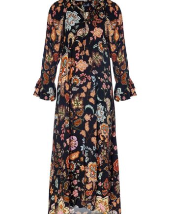Kjole Autum Feast Etgerbera Sort Paisley Milde - Du Milde Jeans  - 1233445146296