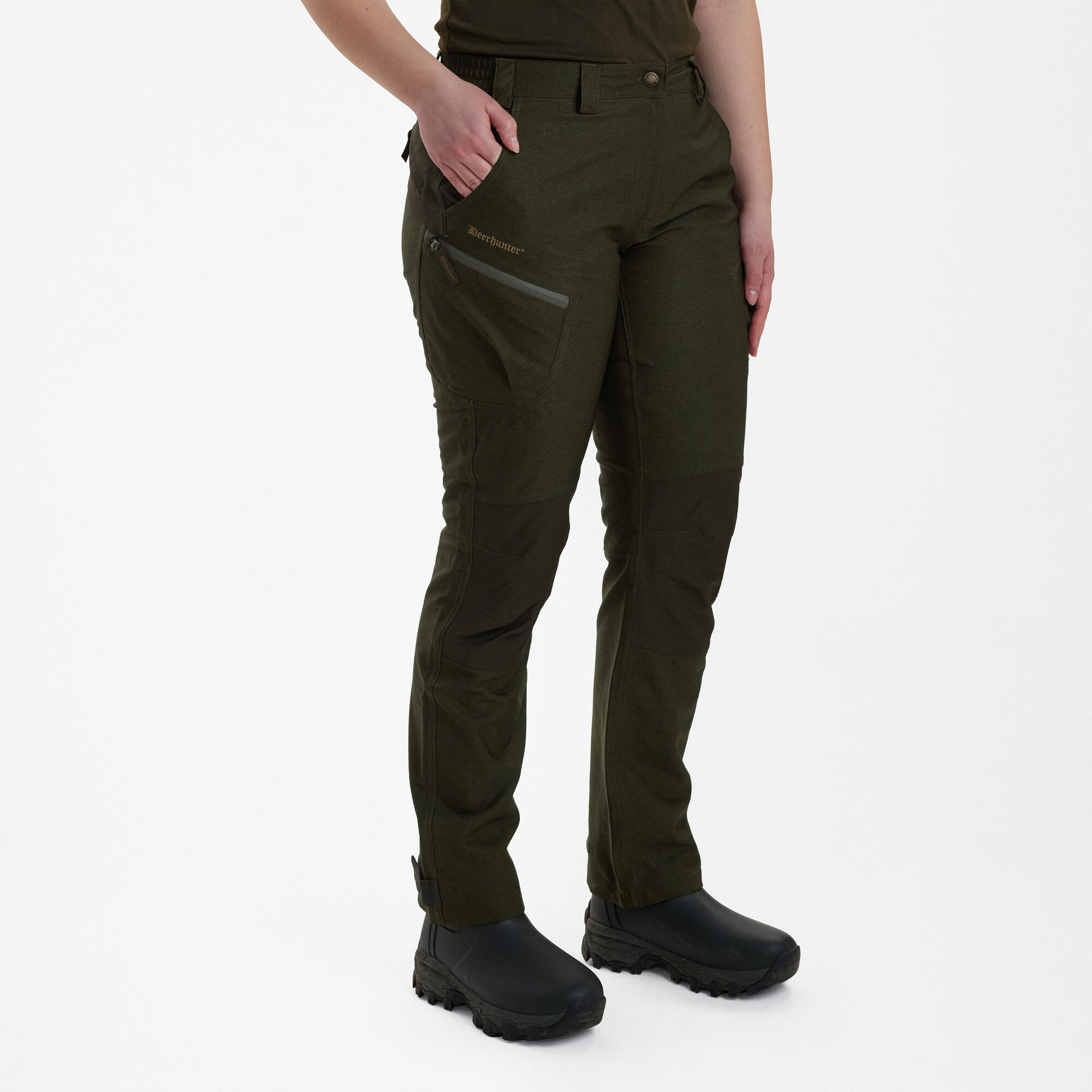 Olive Night Mel Lady Chasse Bukser - Deerhunter Jeans  - 5702827190852