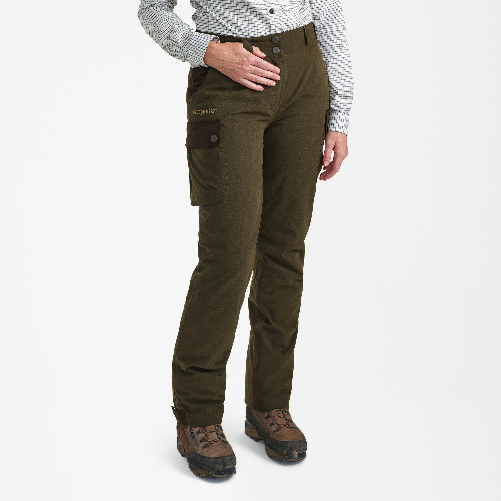 Grøn Lady Eagle Bukser - Deerhunter Jeans  - 5702827221952