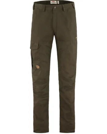 Grøn Fjallraven Karl Pro Trousers Long Herre Mænd Dark Olive Bukser - Fjällräven Jeans  - 7323450156466
