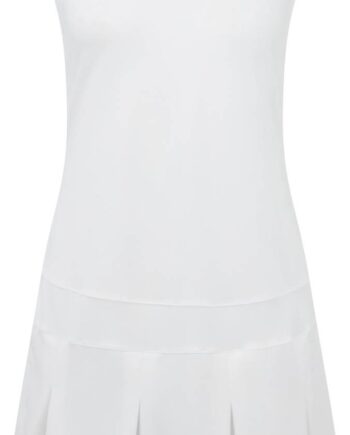 Hvid Footjoy Pleated Dame Kjole White Str - Footjoy Jeans  - 0198929164221